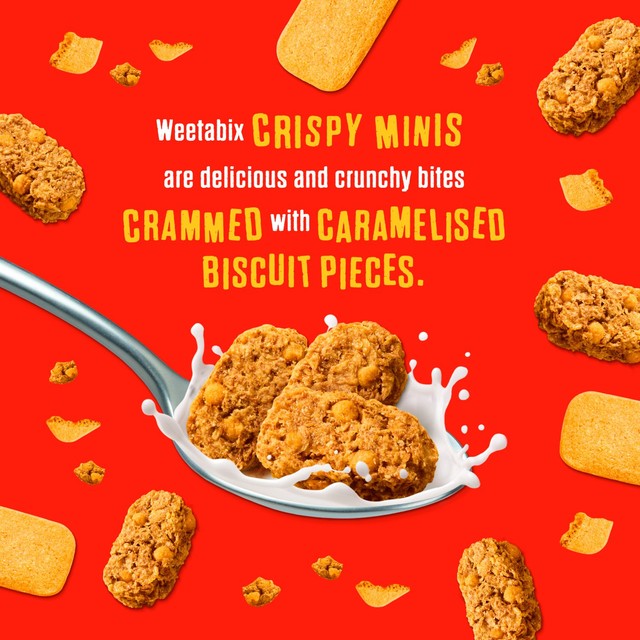 Weetabix Crispy Minis Caramelised Biscuit cereal 500g (British brand)