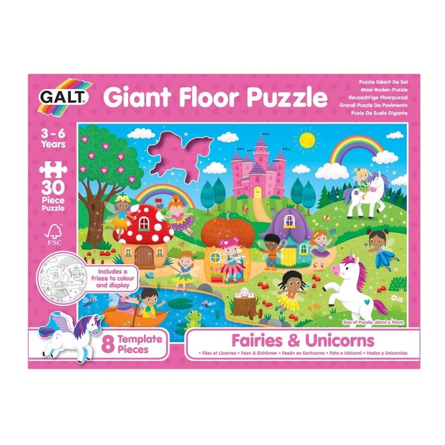 Galt fairies and unicorns floor puzzle 30 pieces - British product