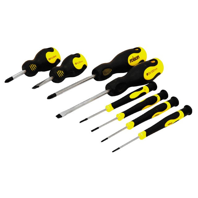 Rolson 8pc screwdriver set, imported from the UK