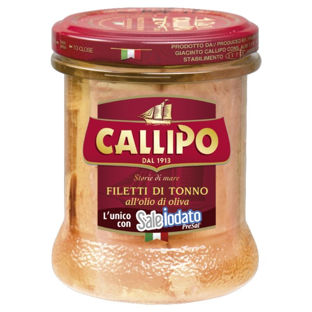 Callipo tuna fillets in olive oil 170g (British brand)