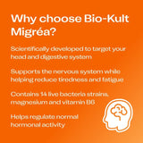 Bio-Kult Probiotics Migrea gut supplement 60 capsules - British product