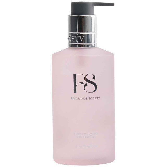 M&S hand wash hibiscus lychee sandalwood 265ml, imported from the UK