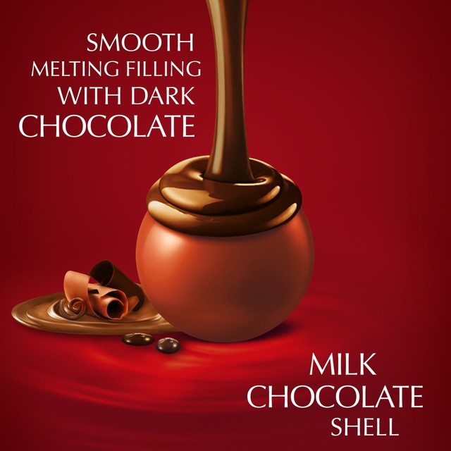 Lindt double chocolate truffles 200g box, UK version