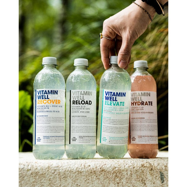 Vitamin Well lemon and lime flavoured water 500ml (British brand)