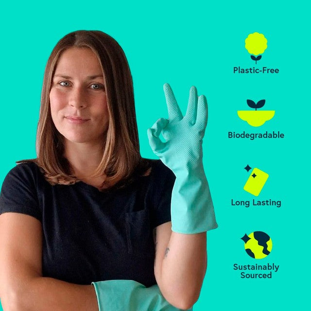 Seep eco rubber gloves medium (British brand)