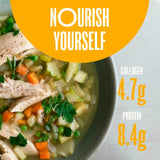 Borough Broth Co free-range organic chicken bone broth 324g - British product