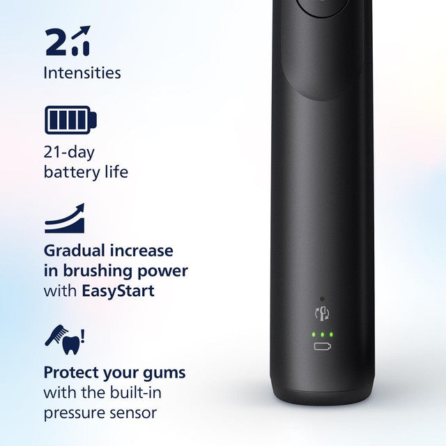 Philips Sonicare 5300 Series black electric toothbrush, imported from the UK