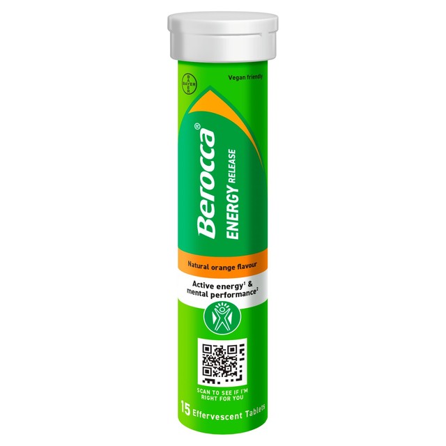 Berocca Orange effervescent tablets 15 pack - British product