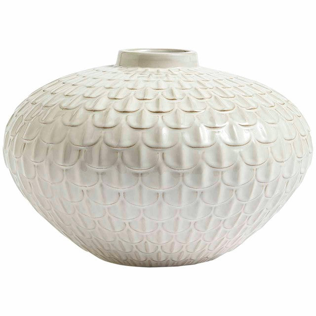 M&S medium white ceramic vase, imported from the UK