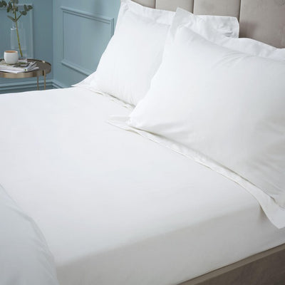 M&S Turner Bianca Bianca 180TC Drap Housse Super King Size en Coton Égyptien - Acheter en ligne chez McGrocer