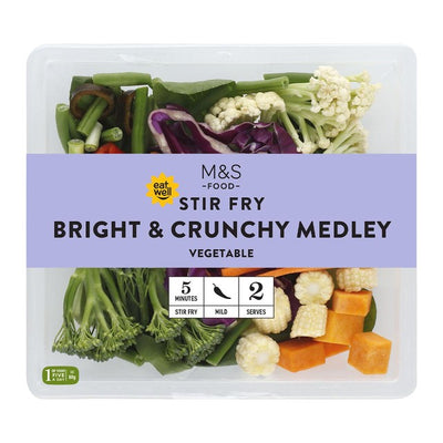 M&S Bright & Crunchy Stir Fry Mixed Veg 220g