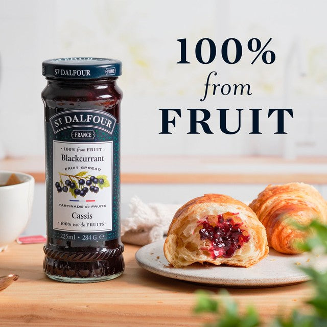 St Dalfour blackcurrant fruit spread 284g (British brand)