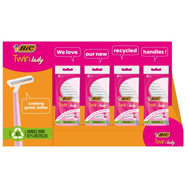 Bic Twin Lady women's disposable razors 15 pack - British product