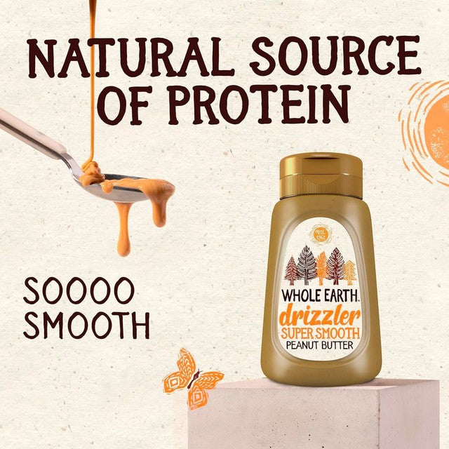 Whole Earth Drizzler super smooth peanut butter 320g (British brand)