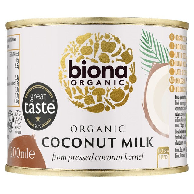 Biona organic coconut milk 200ml - British product
