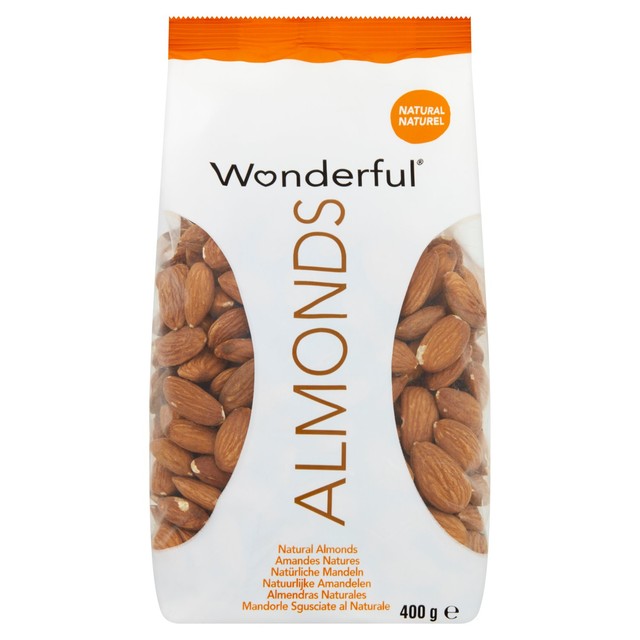 Wonderful natural almonds 400g (British brand)