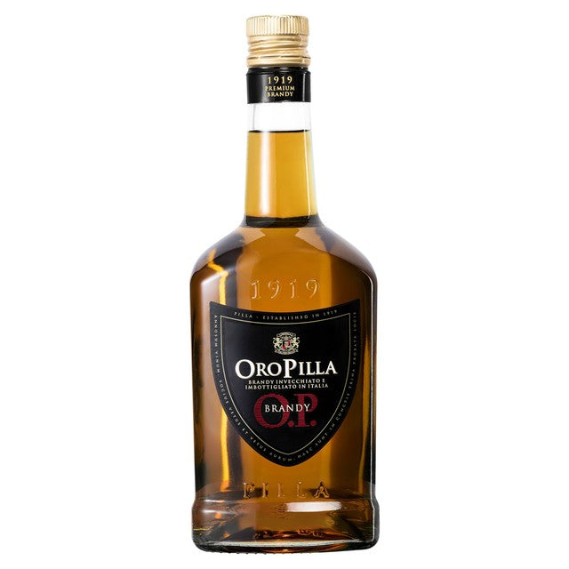 Oro Pilla Italian Brandy 70cl, imported from the UK