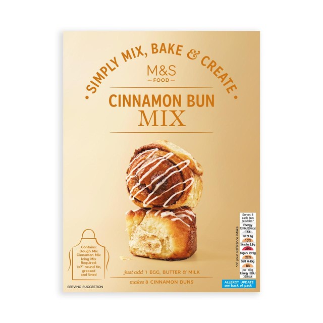 M&S cinnamon bun kit 490g, imported from the UK