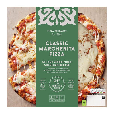 M&S M&S Classic Margherita Tre- og Steinbakt Frossen Pizza 243g - Kjøp online hos McGrocer