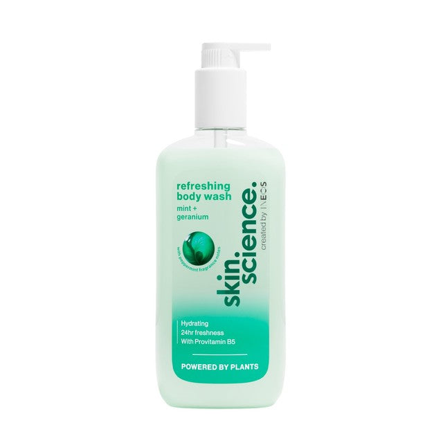 INEOS Mint & Geranium Body Wash, imported from the UK