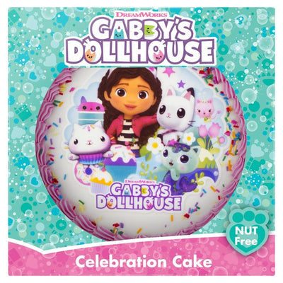 Finsbury Food Group Gabby's Dollhouse Celebration Cake Bringebærsyltetøysvamp 803g