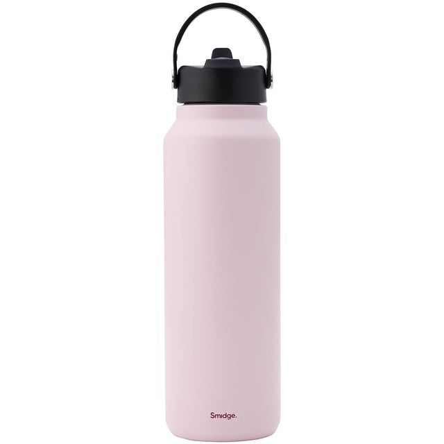 Smidge flip straw bottle Summer Blush 1.2L, imported from the UK