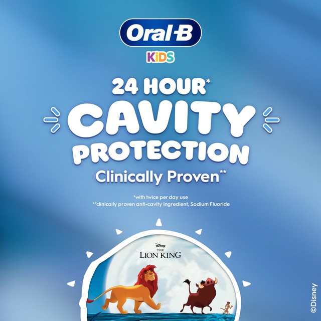 Oral-B Lion King 0+ Mild Mint toothpaste 60ml, imported from the UK
