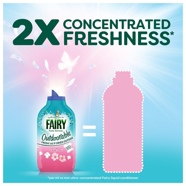 Fairy fabric conditioner Cherry Blossom and Nordic Cotton (British brand)