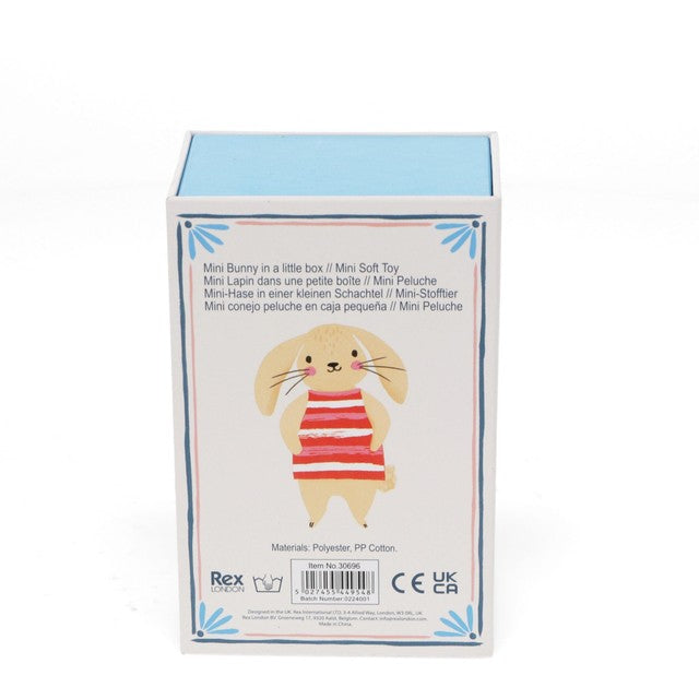 Rex International mini bunny soft toy 11.5cm tall, imported from the UK