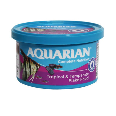 Aquarian Tropical Fish Food Flakes Complete Diet 25g