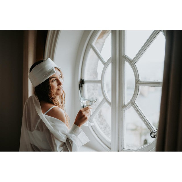 Silk Addict sleep mask Ivory (British brand)