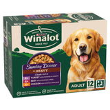 Winalot Sunday Dinner Mixed in Gravy wet dog food 12 x 100g pouches (British brand)