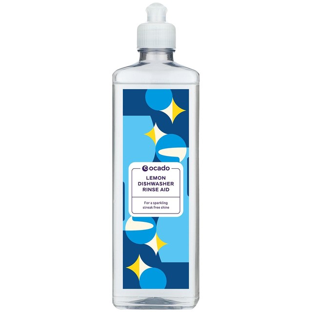 Ocado Lemon Dishwasher Rinse Aid 500ml, imported from the UK