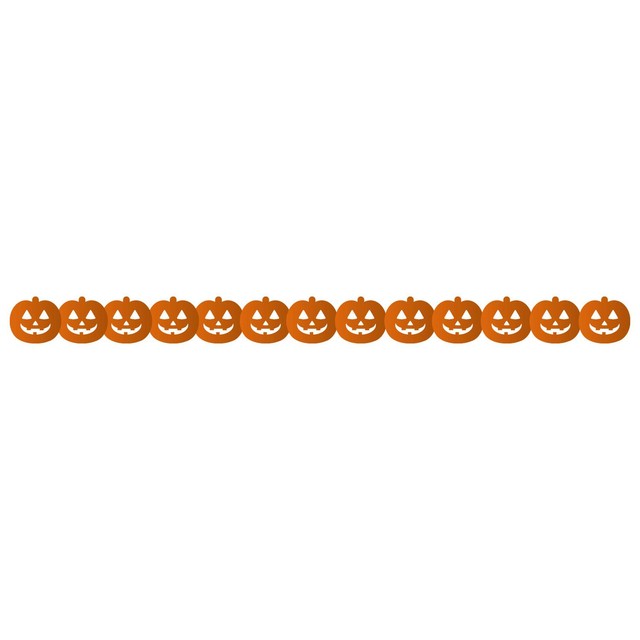 Amscan Halloween Pumpkin Tissue Garland 3m, UK version