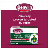 Benylin maximum strength mucus relief tablets for productive cough - British product