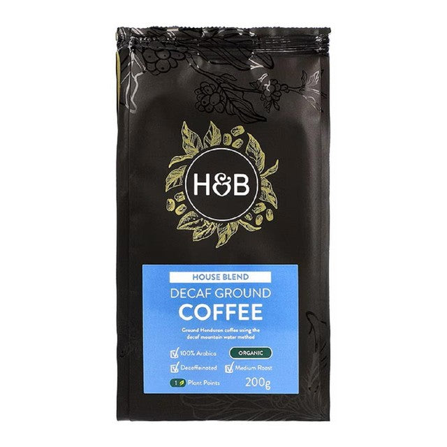 Holland & Barrett House Blend decaffeinated ground coffee 200g, UK version
