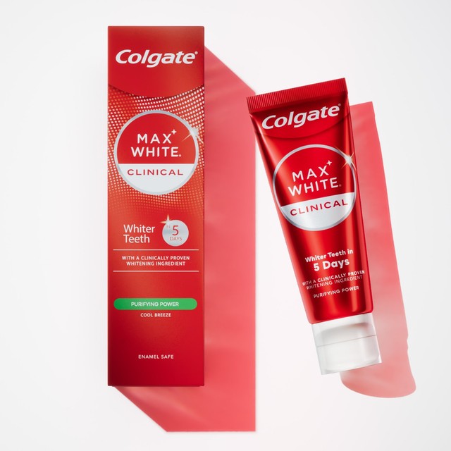 Colgate Max White Clinical Purifying toothpaste 75ml - British product