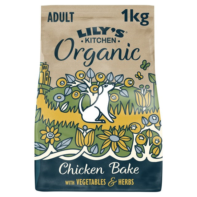 Lily's Kitchen Organic Chicken Bake dry dog food 1kg, UK version