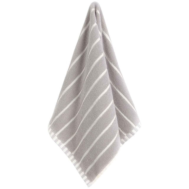 M&S Pure Cotton Bath Sheet Light Grey, imported from the UK