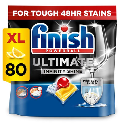 M&S Finish Ultimate Infinity Shine Lemon Dishwasher Tablets 80 Pack- Buy online at McGrocer
