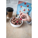 TruFru frozen raspberries in white milk chocolate 200g - British product