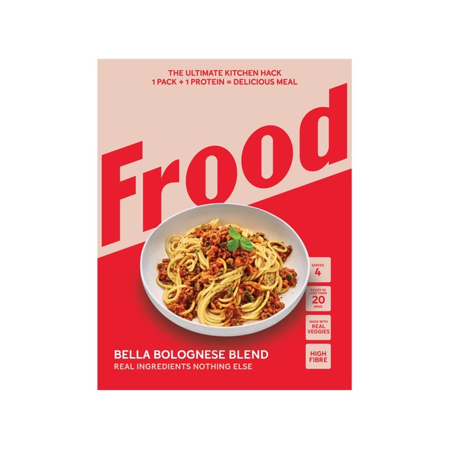 Frood Bella Bolognese Blend 80g, imported from the UK