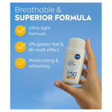 Nivea Face SPF 50 sunscreen 40ml, imported from the UK