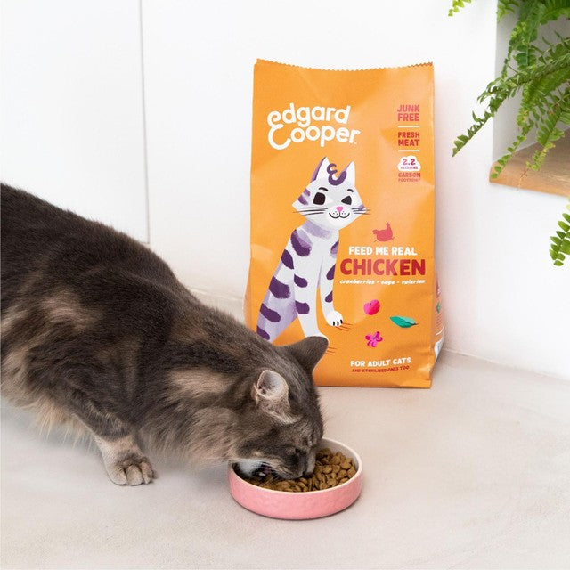 Edgard & Cooper adult chicken cat dry food 2kg - British product