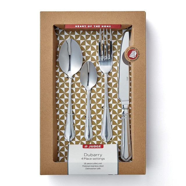 Judge Dubarry cutlery set 16 piece - British product