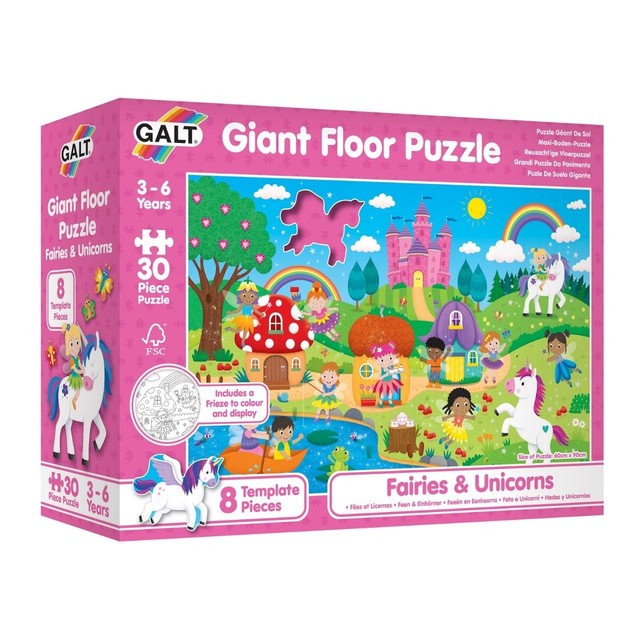 Galt fairies and unicorns floor puzzle 30 pieces - British product
