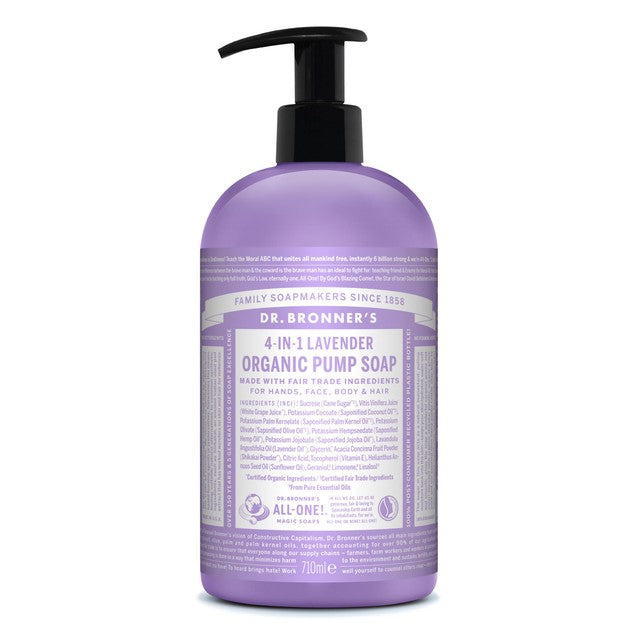 Dr. Bronner lavender pump soap 710ml - British product