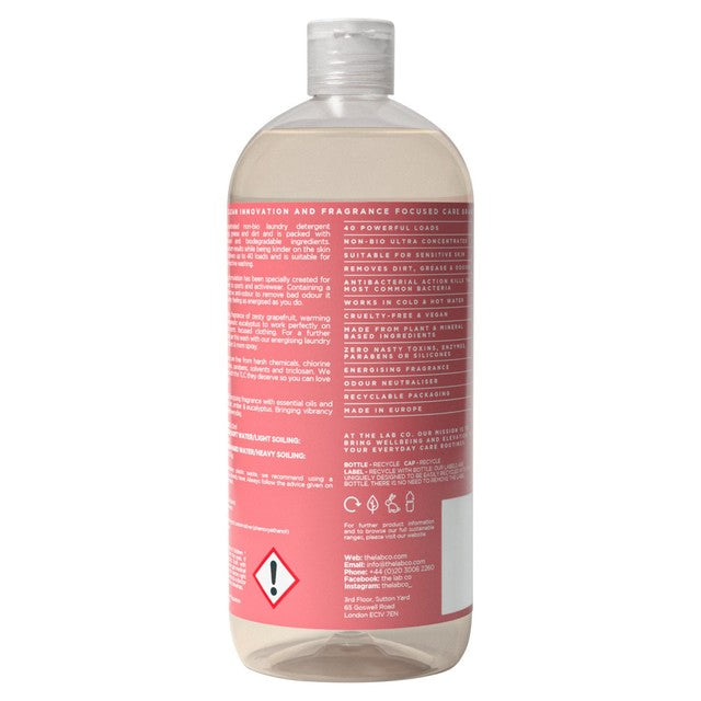 The Lab Co. energising non-bio laundry detergent 1L (British brand)
