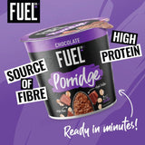 FUEL10K chocolate porridge pot 70g - British product