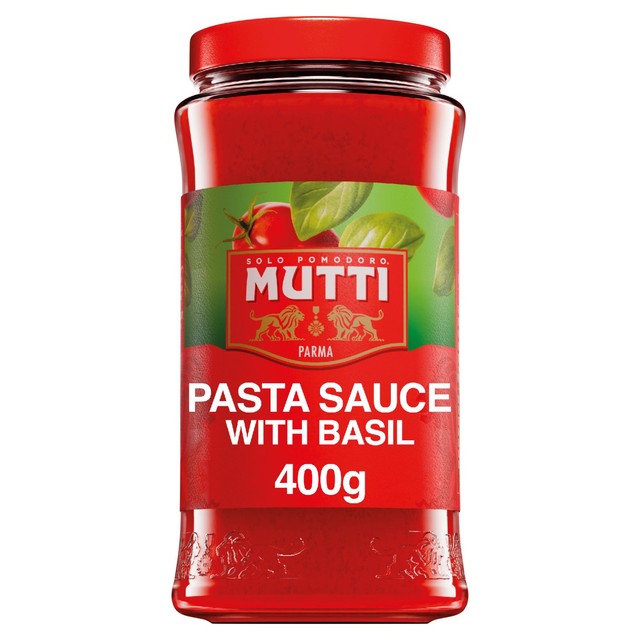 Mutti Tomato & Basil Pasta Sauce 400g, imported from the UK